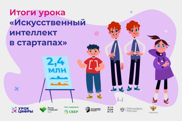 Урок по ИИ прошли более 2,4 млн школьников из России и зарубежья